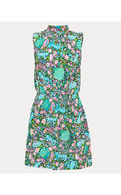 SHERAH SKIRTED ROMPER, MULTI ROYAL ZOO