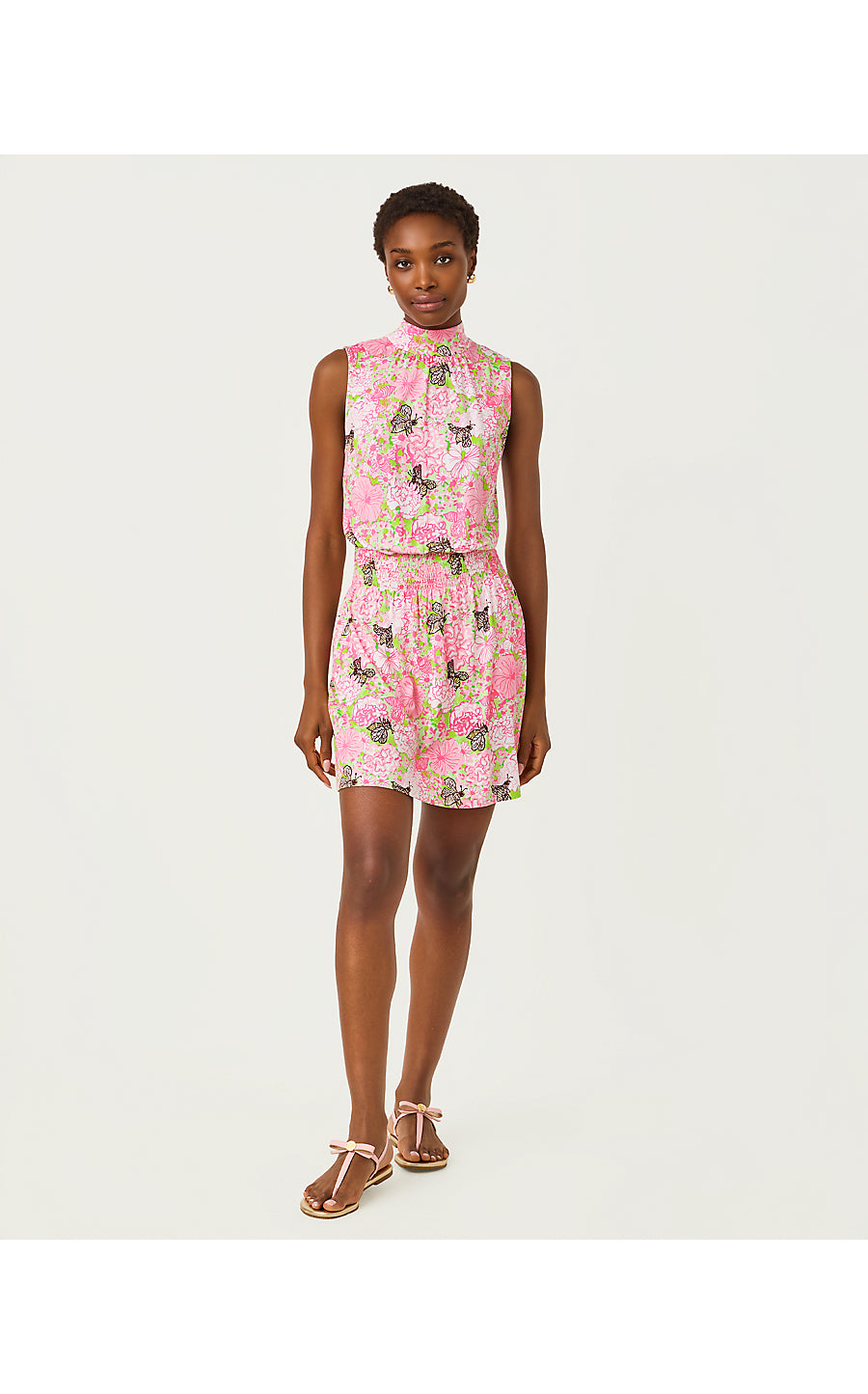 SHERAH SKIRTED ROMPER, PISTACHIO MACARON BEES KNEES