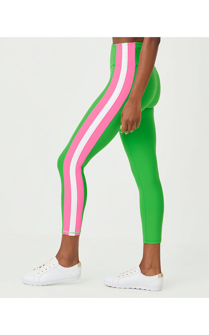 WEEKENDER HIGH RISE MIDI, PUTTING GREEN COLORBLOCK STRIPE