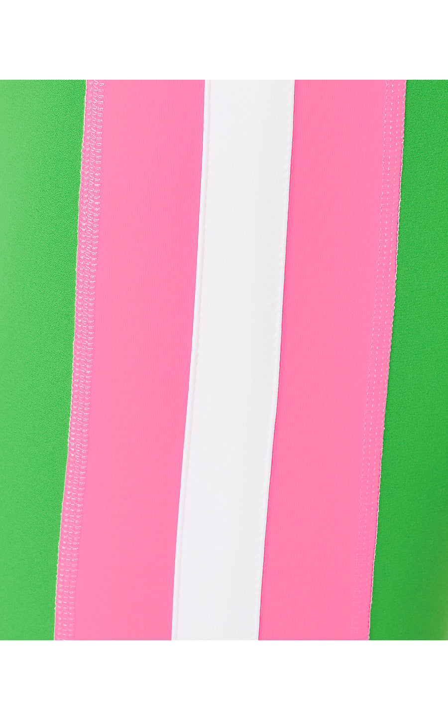 WEEKENDER HIGH RISE MIDI, PUTTING GREEN COLORBLOCK STRIPE