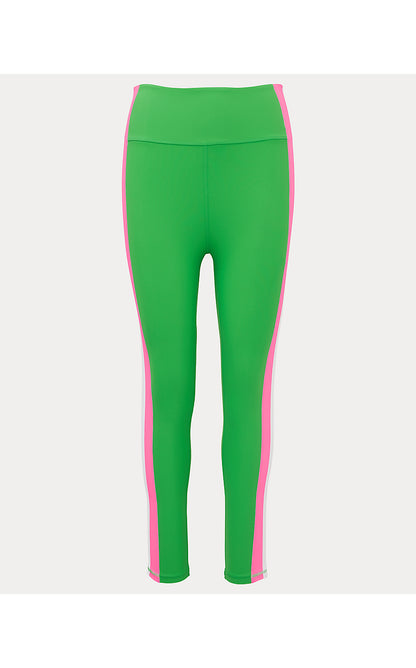 WEEKENDER HIGH RISE MIDI, PUTTING GREEN COLORBLOCK STRIPE