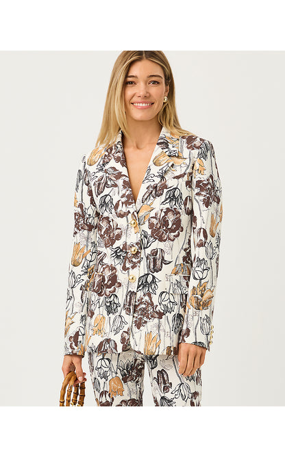 AMRYN BLAZER, COCONUT BIG LILLYS