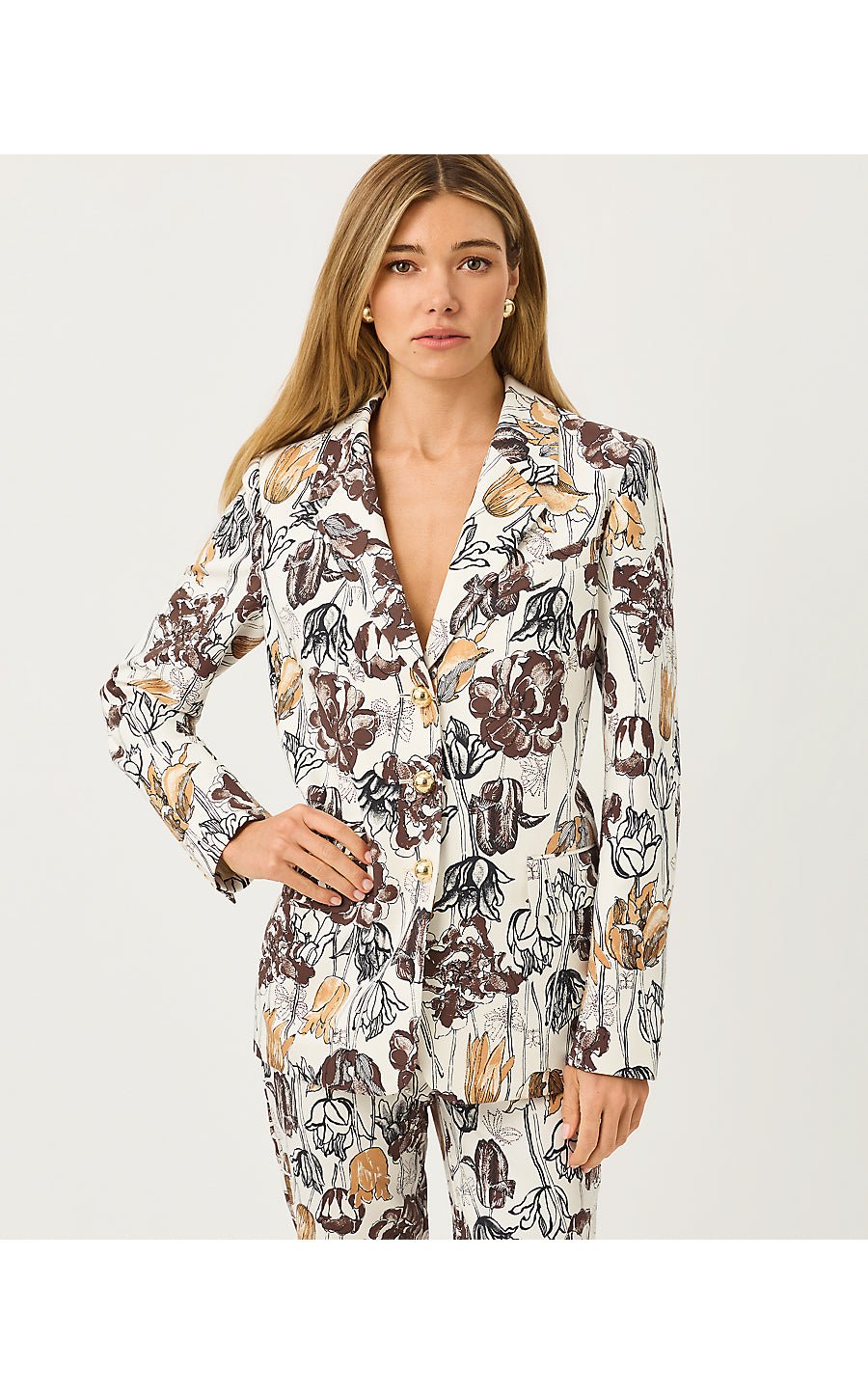 AMRYN BLAZER, COCONUT BIG LILLYS
