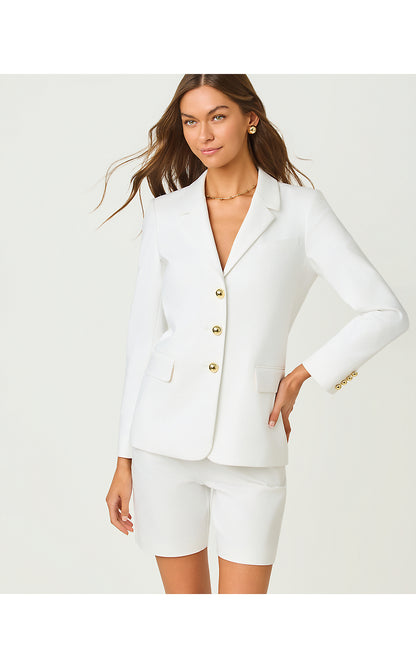 AMRYN BLAZER, RESORT WHITE