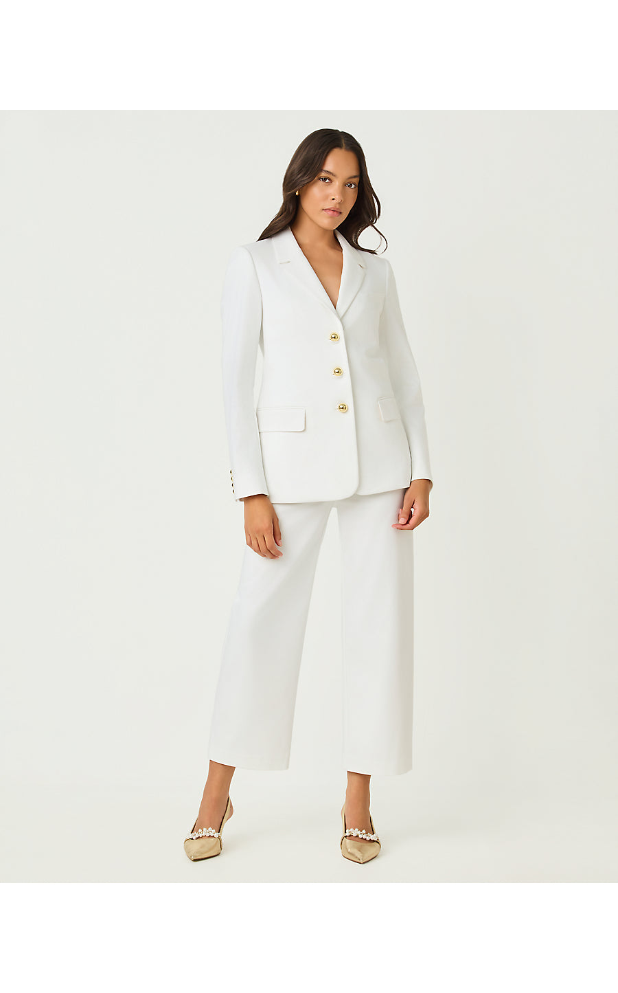 AMRYN BLAZER, RESORT WHITE