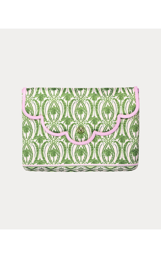 Laptop Sleeve, Textured Palm Stripe