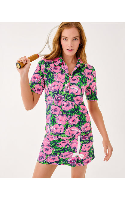 VIA FLORA POLO UPF 50+, LOW TIDE NAVY FLORRIE