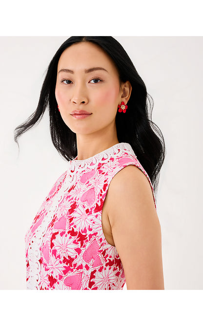 CLEODORA STRETCH SHIFT, COCONUT DEAR HEART