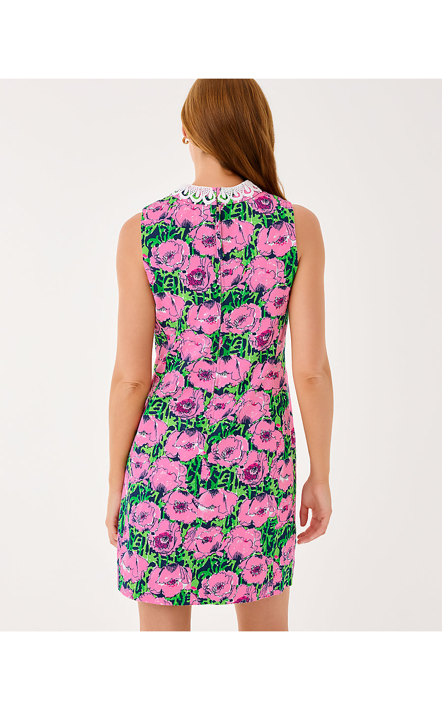 CLEODORA STRETCH SHIFT, LOW TIDE NAVY FLORRIE