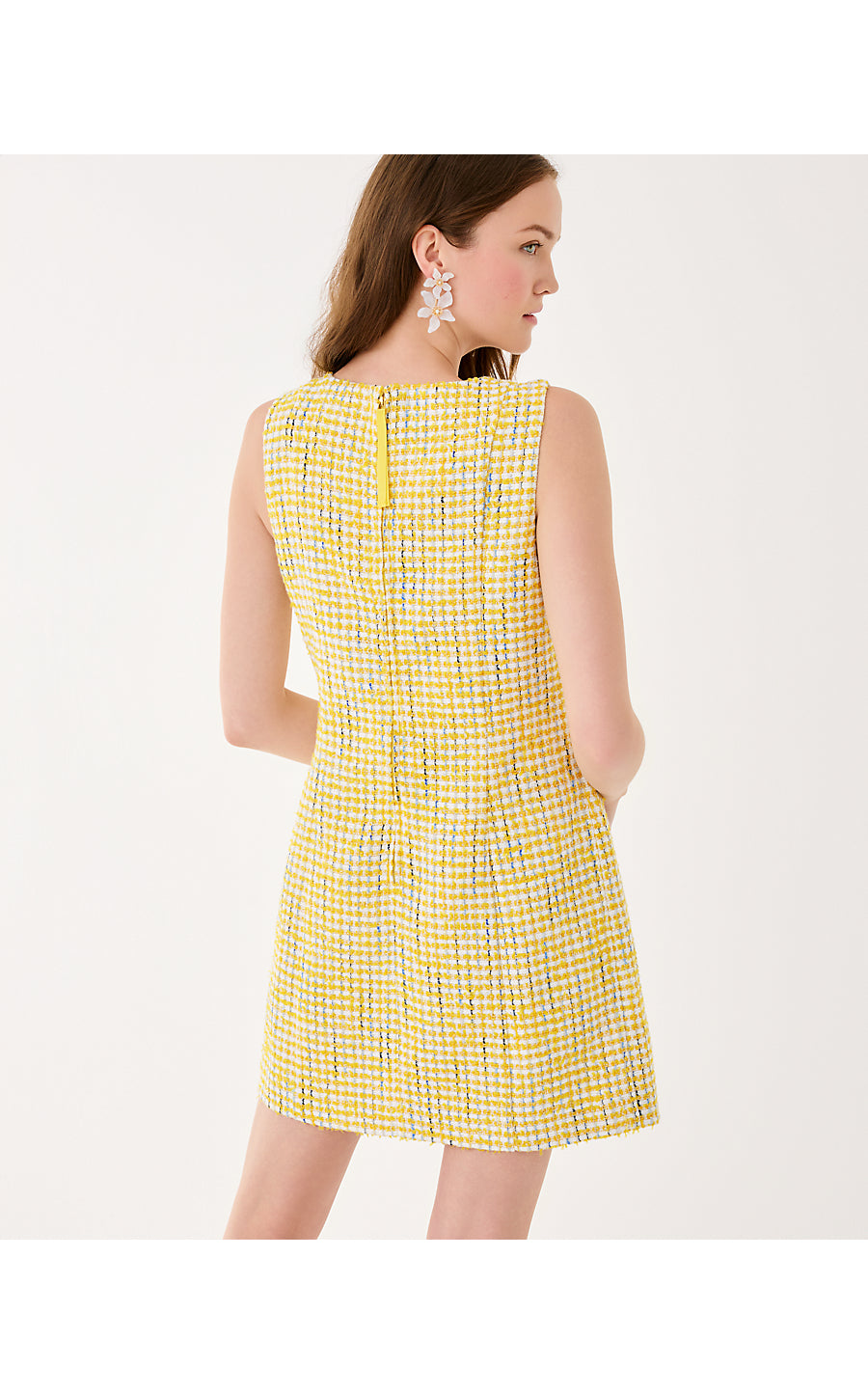 BINDY SHIFT ROMPER, LIMONCELLO SPACEDYE STRIPE BOUCLE