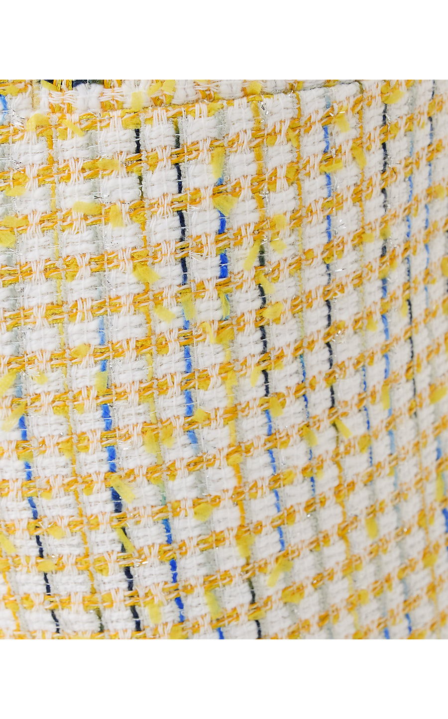 SARISSA BOUCLE SHORT, LIMONCELLO SPACEDYE STRIPE BOUCLE