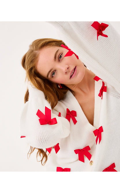 ZARIE CARDIGAN, COCONUT PARTY BOWS