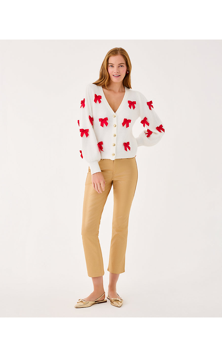 ZARIE CARDIGAN, COCONUT PARTY BOWS