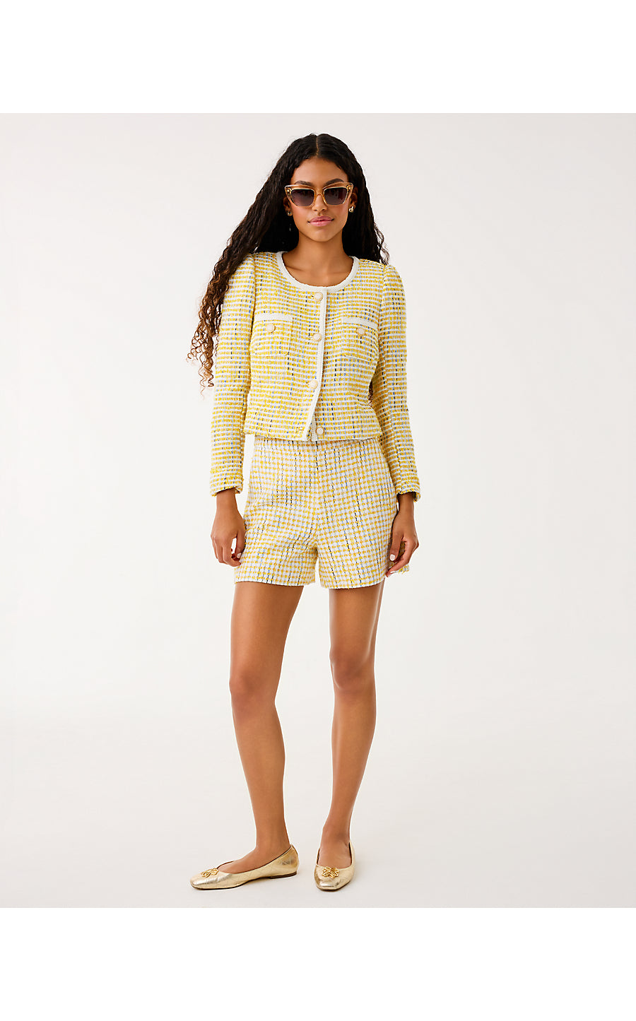 BRIAR JACKET, LIMONCELLO SPACEDYE STRIPE BOUCLE