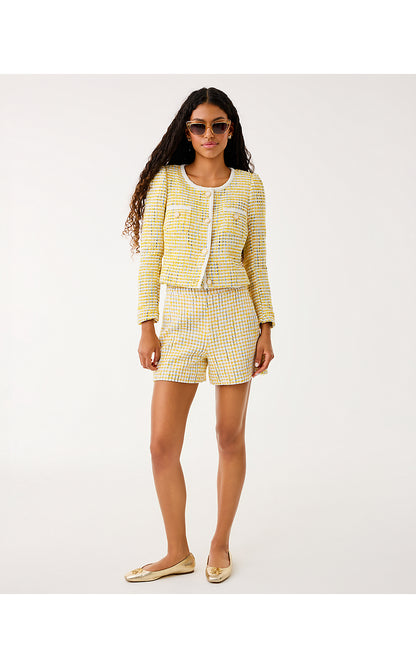 BRIAR JACKET, LIMONCELLO SPACEDYE STRIPE BOUCLE