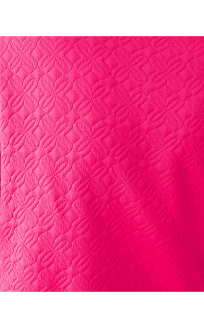 ELENI PULLOVER, SUN SHELL PINK BUTTERFLY QUILTED KNIT