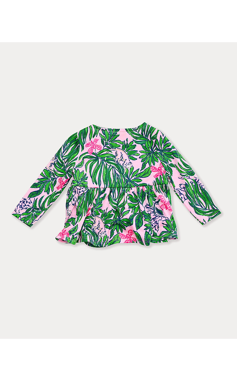 HOLLEE INFANT TUNIC & LEGGING, CONCH SHELL PINK ROARING WITH JOY