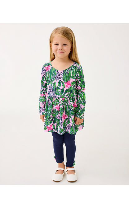 ADELLA TUNIC & LEGGING SET, CONCH SHELL PINK ROARING WITH JOY