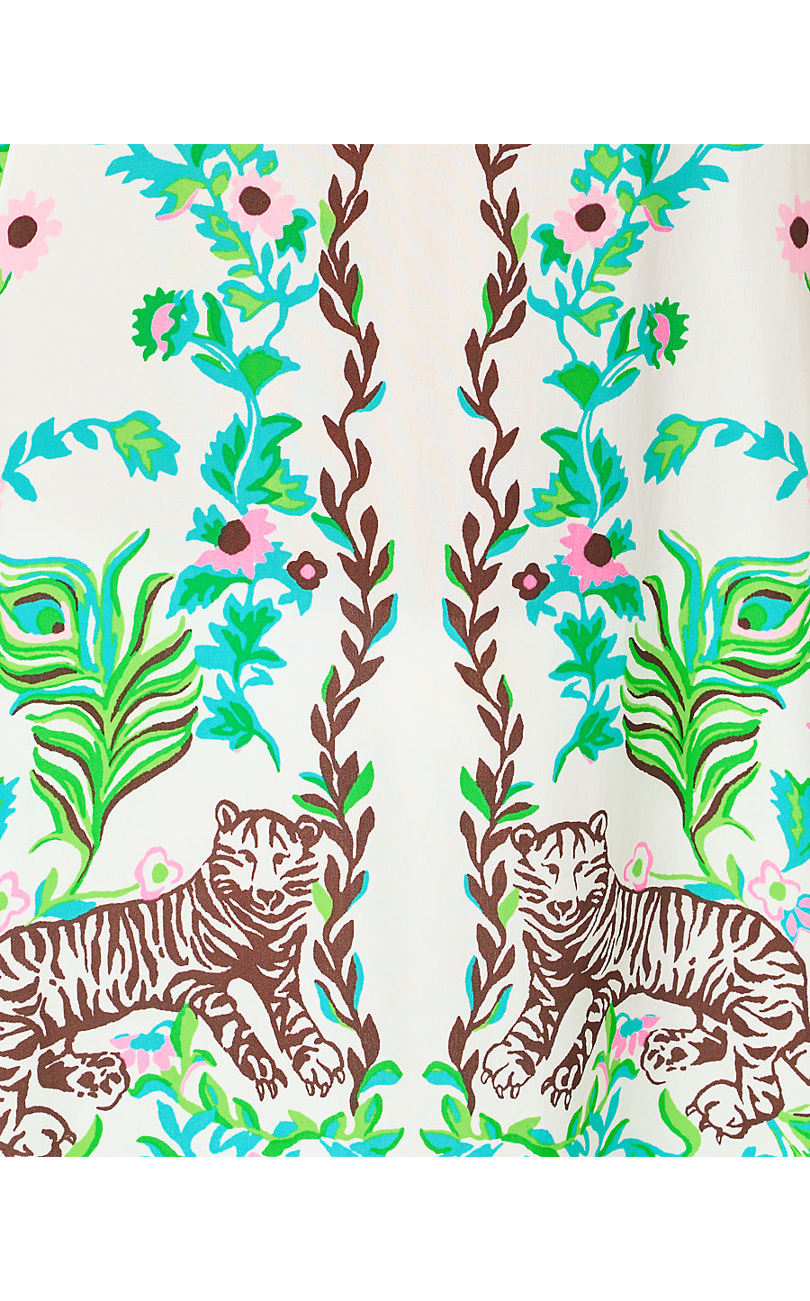 BRITTINA TUNIC, RESORT WHITE ROYAL ZOO ENGINEERED TUNIC SM