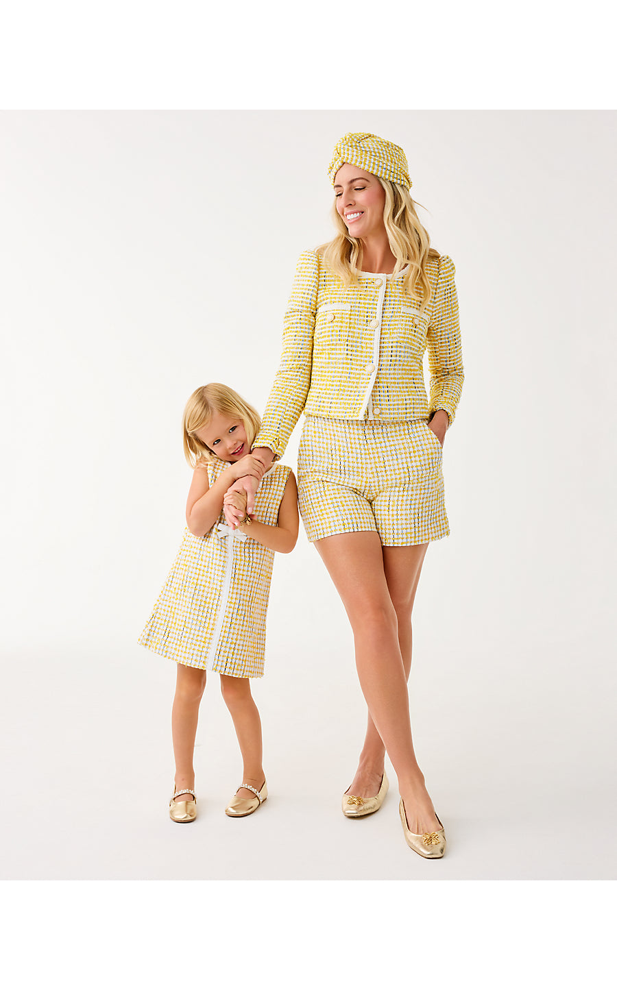 MINI ARIA SHIFT, LIMONCELLO SPACEDYE STRIPE BOUCLE