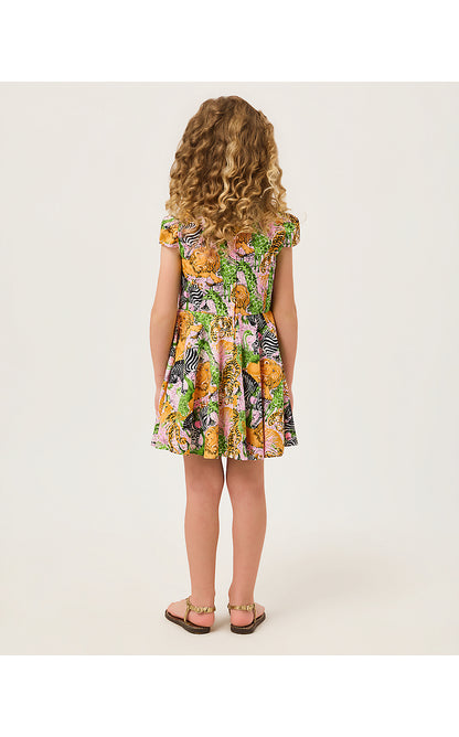 IDALA SHORT SLEEVED DRESS, MULTI LIL LILLYS ZOO