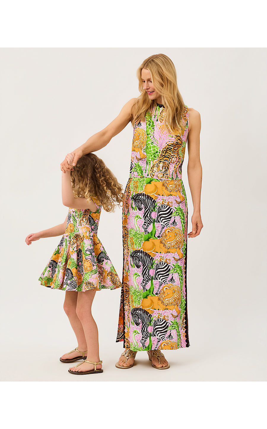 IDALA SHORT SLEEVED DRESS, MULTI LIL LILLYS ZOO
