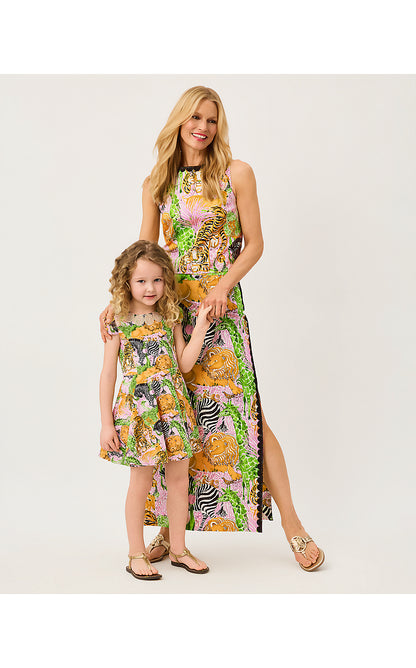 IDALA SHORT SLEEVED DRESS, MULTI LIL LILLYS ZOO