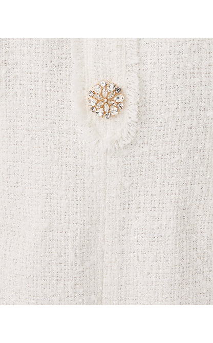 GENEVA BOUCLE DRESS, COCONUT CHIC CHICK BOUCLE