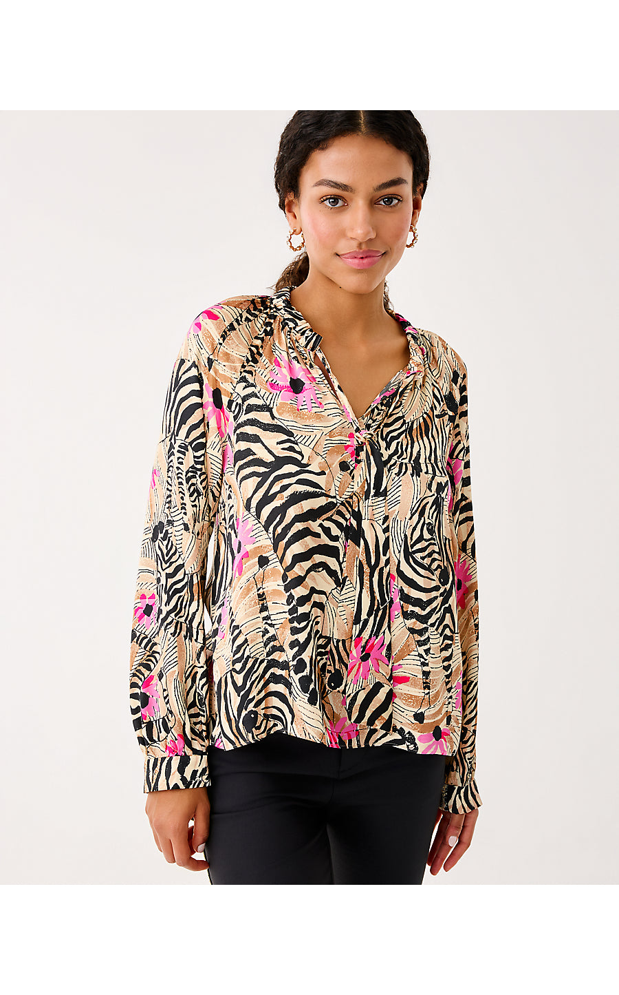 ALINTA LONG SLEEVE TOP, RUTABAGA EL MOROCCO