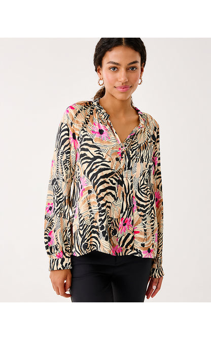 ALINTA LONG SLEEVE TOP, RUTABAGA EL MOROCCO