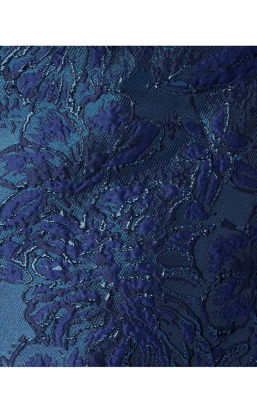 MEDORA JACQUARD TOP, LOW TIDE NAVY NIGHTSHADE BROCADE