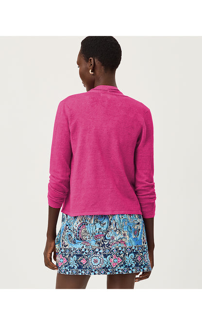 FARETTA CARDIGAN, PINK ASTER