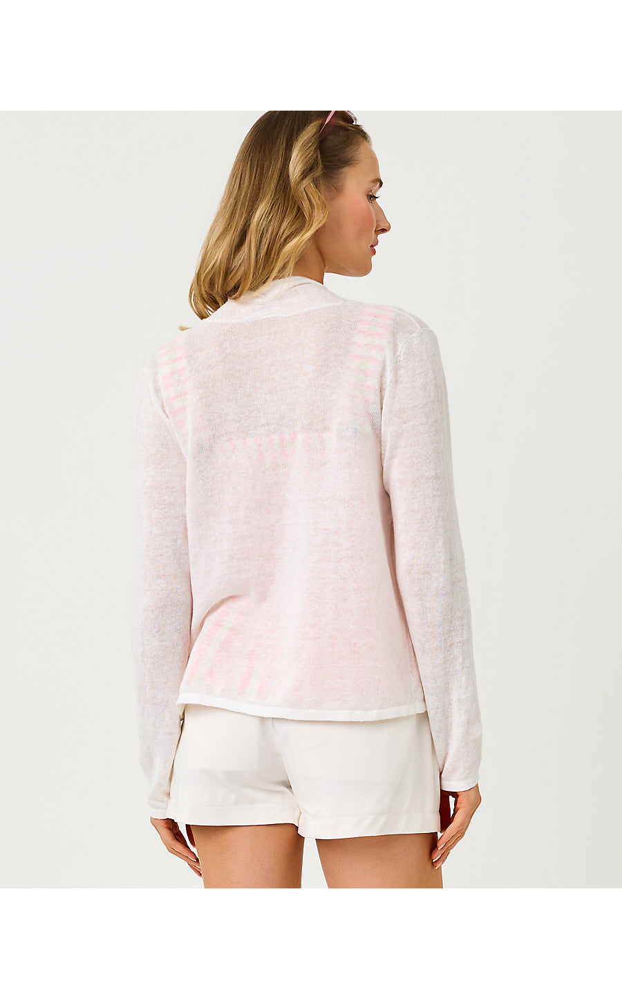 FARETTA CARDIGAN, RESORT WHITE