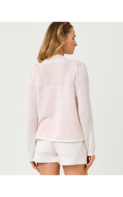 FARETTA CARDIGAN, RESORT WHITE