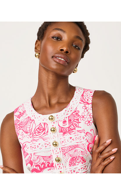 WISTER STRETCH SHIFT, CHERRY BLOSSOM PINK FLEUR DE LILLY