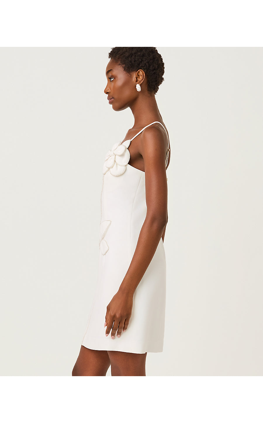 ANNALYN STRETCH DRESS, RESORT WHITE