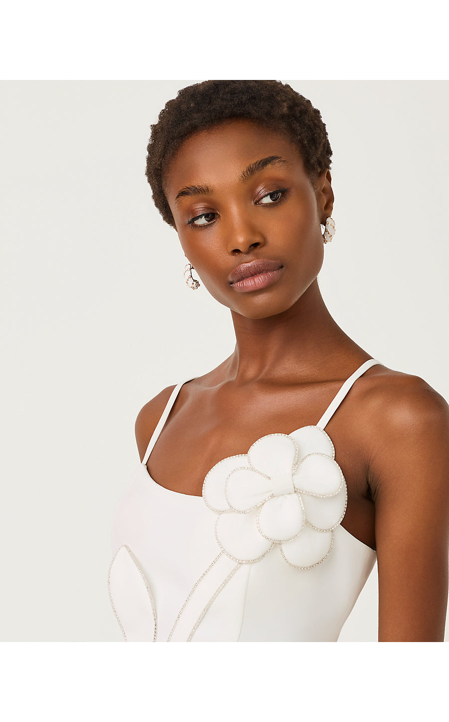 ANNALYN STRETCH DRESS, RESORT WHITE