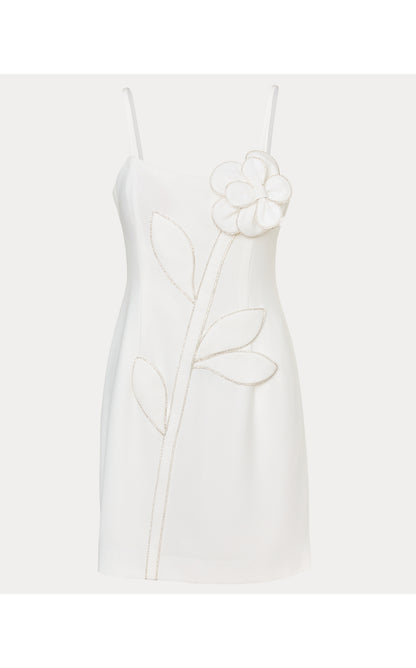 ANNALYN STRETCH DRESS, RESORT WHITE