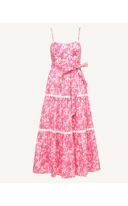 LANEY MAXI DRESS, CONFETTI PINK LIZA