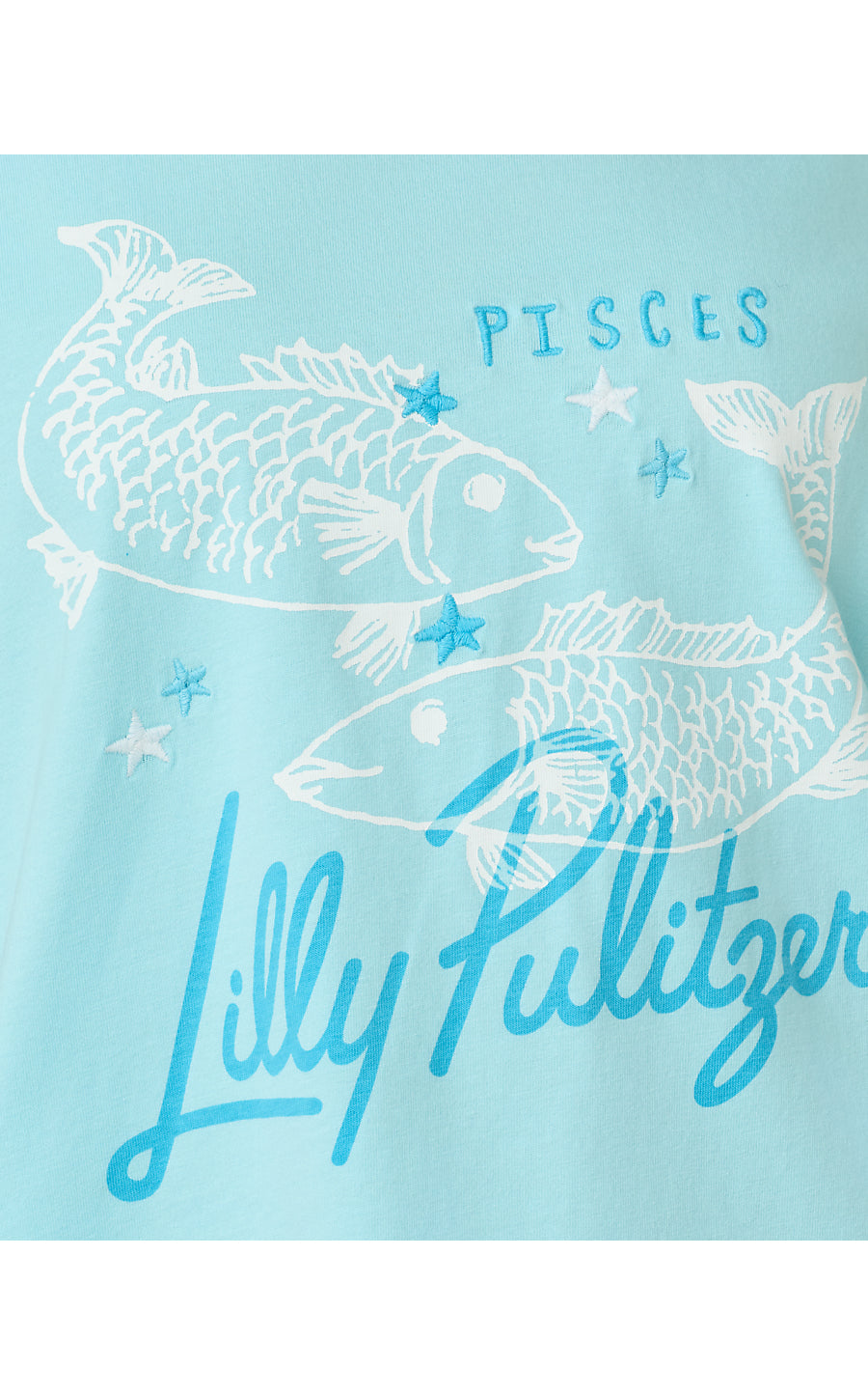 STELLA KNIT TOP, MULTI PISCES GRAPHIC