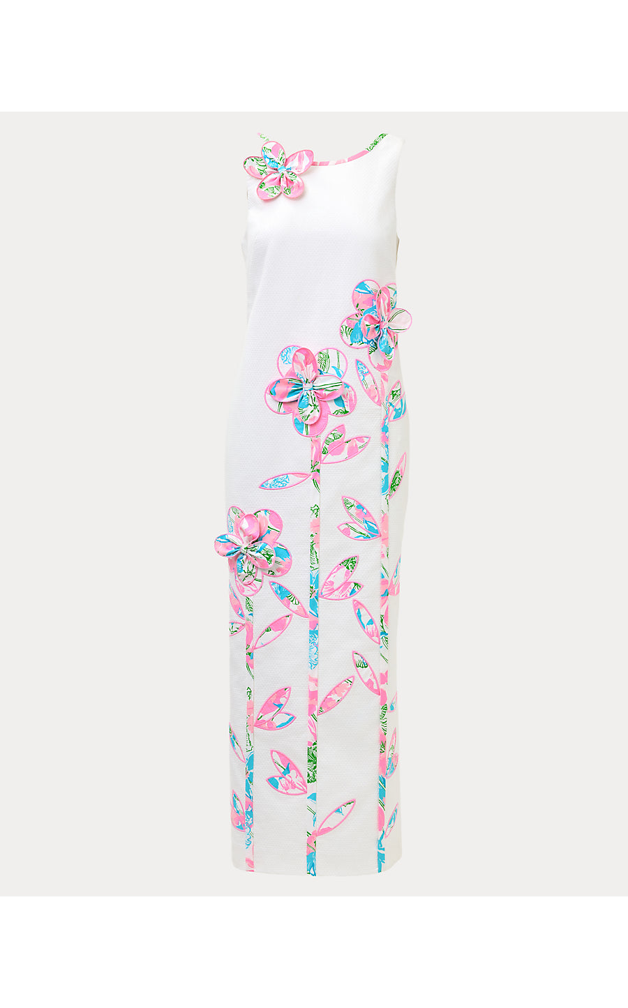 MARLEIGH STRETCH MAXI SHIFT, RESORT WHITE