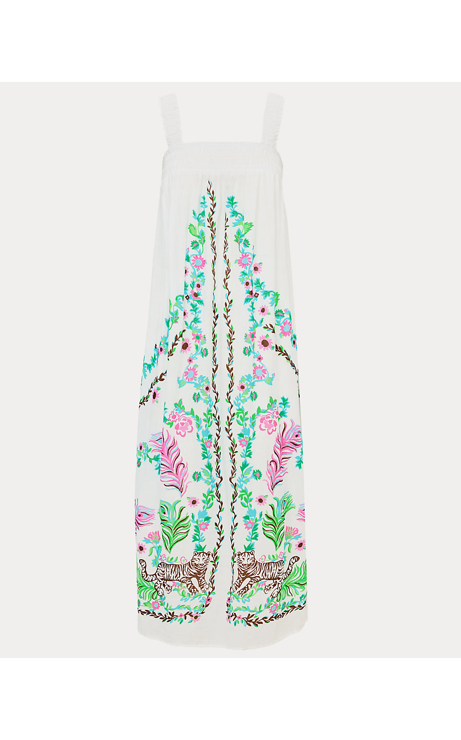 COLWIN MIDI COVERUP, RESORT WHITE ROYAL ZOO ENGINEERED COVERUP