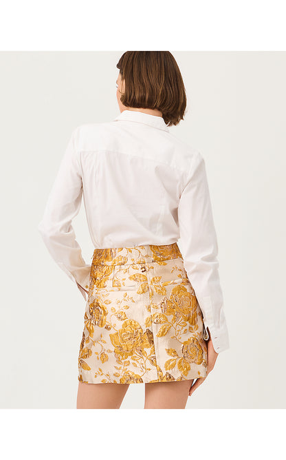 THE FITTED LILLY TUXEDO SHIRT, RESORT WHITE