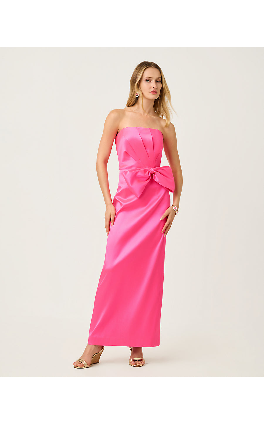 TIERNAN STRETCH MAXI DRESS, CHERRY BLOSSOM PINK