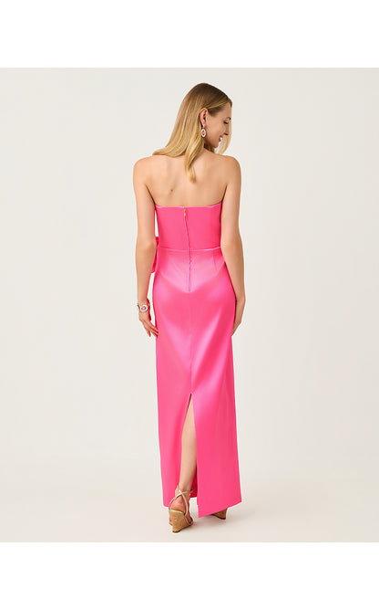 TIERNAN STRETCH MAXI DRESS, CHERRY BLOSSOM PINK
