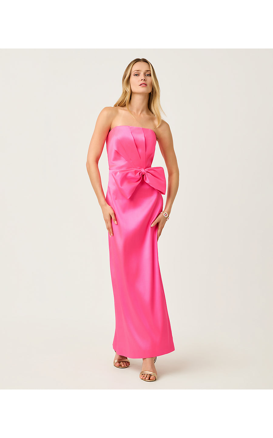 TIERNAN STRETCH MAXI DRESS, CHERRY BLOSSOM PINK