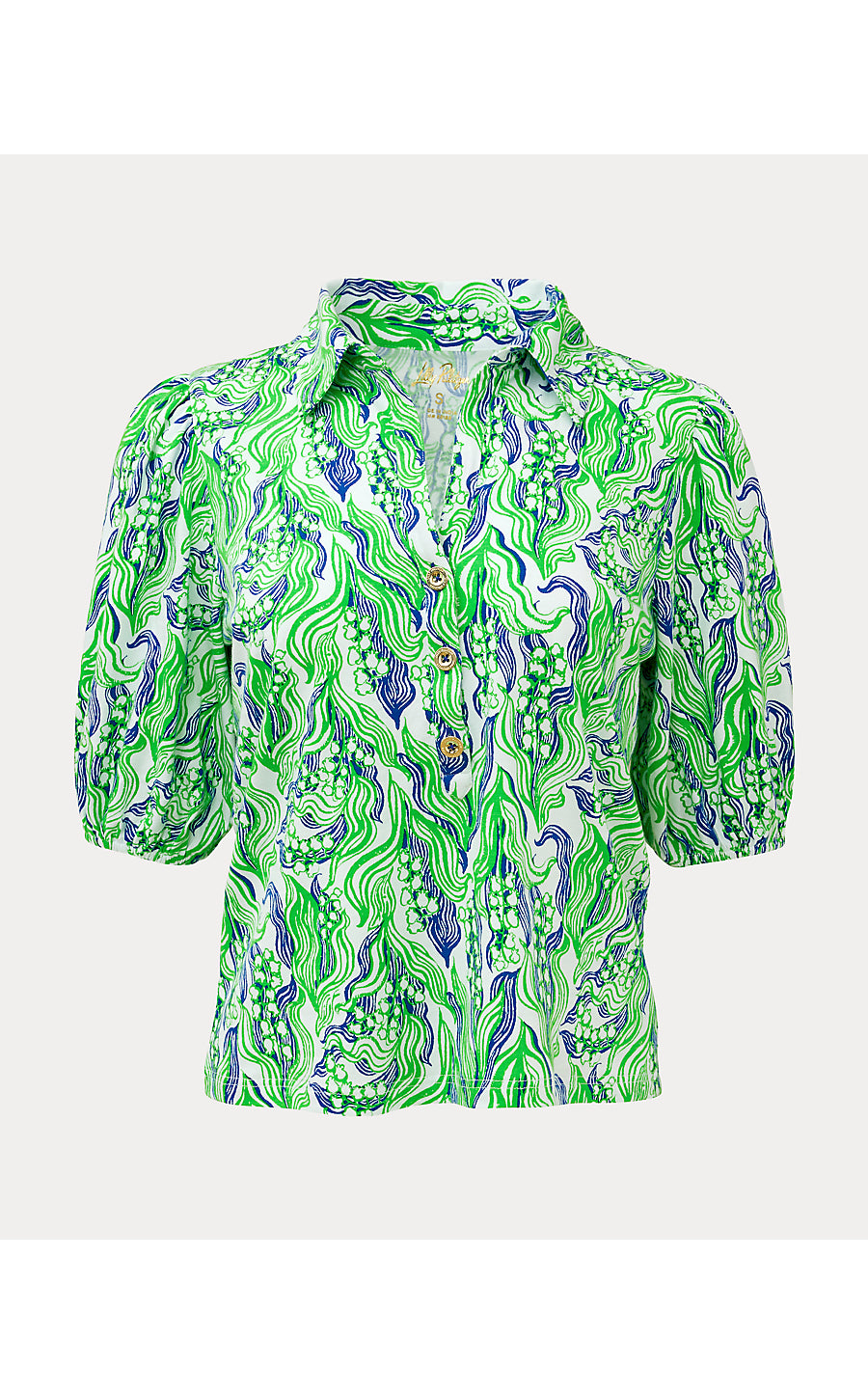 BINGLEY KNIT TOP, PUTTING GREEN LILLY OF THE VALLEY