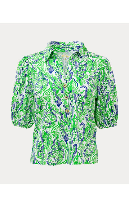 BINGLEY KNIT TOP, PUTTING GREEN LILLY OF THE VALLEY