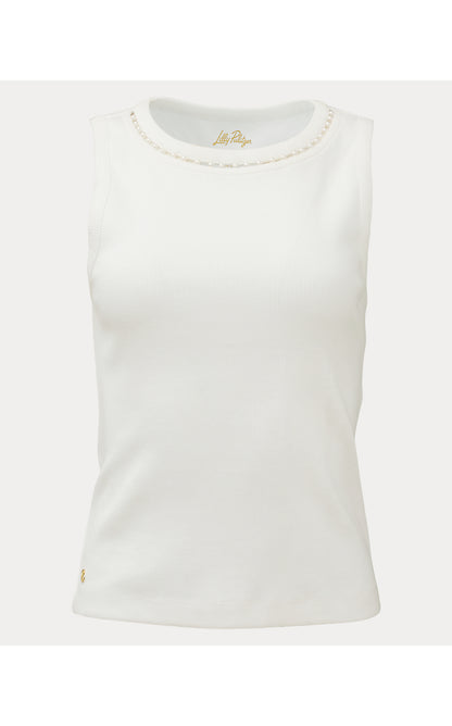 VANNA KNIT TOP, RESORT WHITE