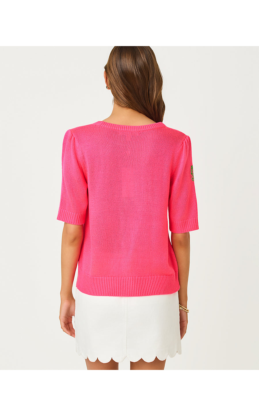 ORTON SWEATER, CHERRY BLOSSOM PINK FLEUR EMBROIDERY